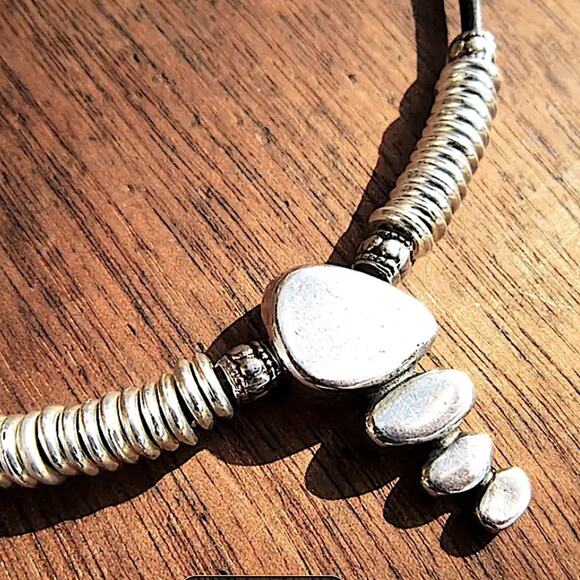 Vintage Geometric Statement Pendant Necklace, Bohemian, Boho, Tribal - Picture 3 of 5